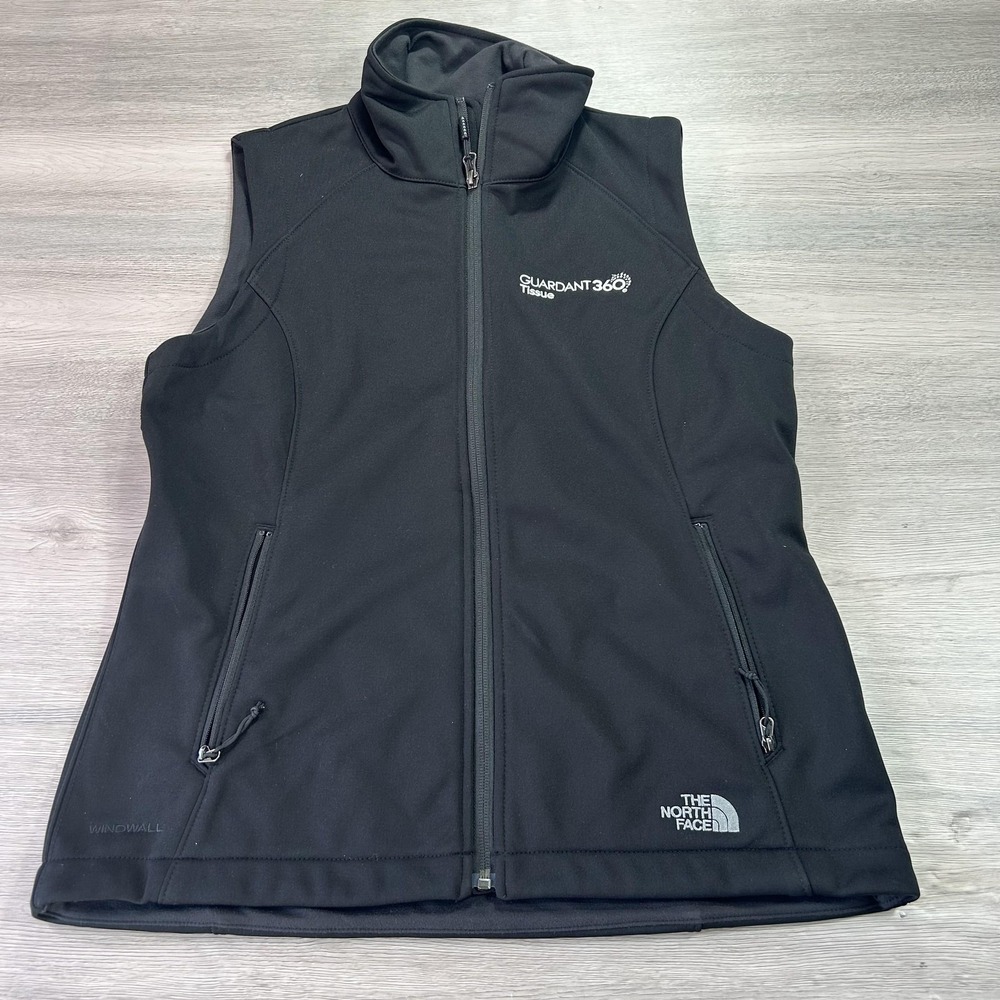 North Face Vest Womens Medium Black WindWall Softshell Outdoor Zip Jacket